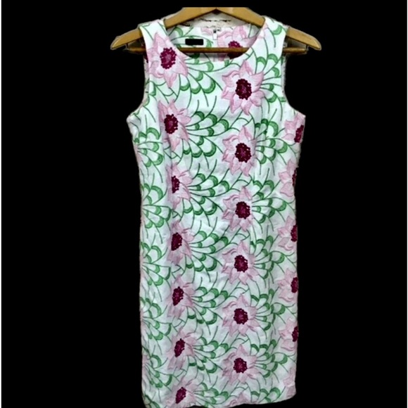 πHPπ TALBOTS Embroidered Floral Sheath π (EUC) - Picture 2 of 16